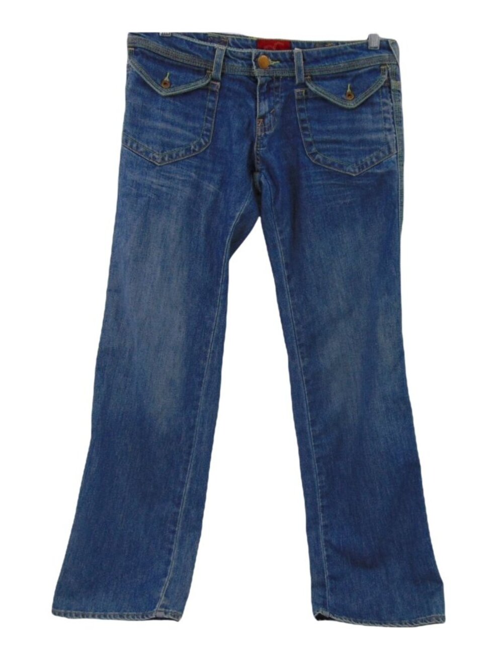 Levis Buckle Back Low Rise Boot Cut Retro Jeans Size 11 Flap Sun Set Button 731L